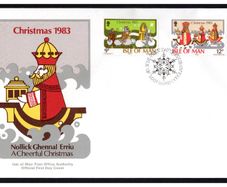 1983 Isle of Man Christmas Commemorative Stamps First Day Cover (FDC)