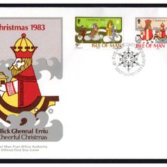 1983 Isle of Man Christmas Commemorative Stamps First Day Cover (FDC)