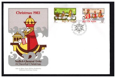 1983 Isle of Man Christmas Commemorative Stamps First Day Cover (FDC)