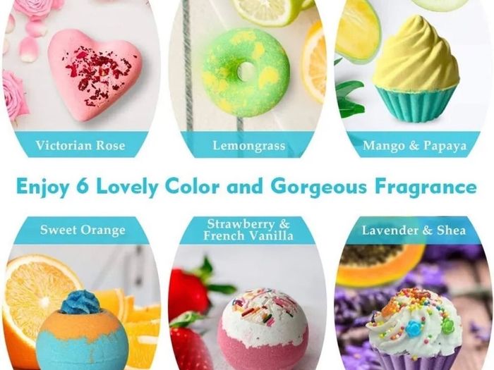 Handmade Bath Bombs Gift Set for Women's Mother's Day