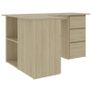 Corner Desk Sonoma Oak 145x100x76 cm Chipboard Image 4