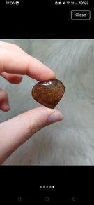 copper rutile heart quartz