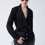 Coosy Spanish brand Eloy black shirt blouse Image 3