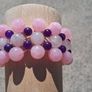 Rose,Clear Quartz and Amethyst Bracelet Image 3