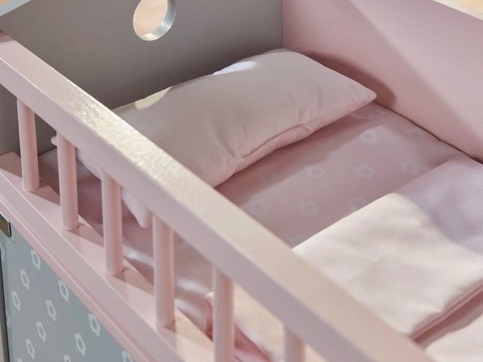 Dimples Wooden Baby Doll Bed and Changing Station EUC