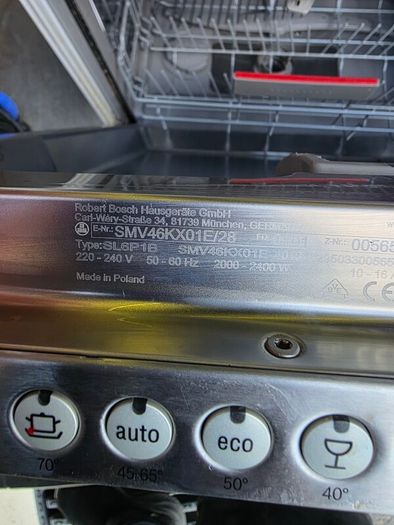bosch integrated dishwasher