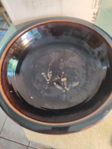 Louis Mulcahy Pottery Shallow Bowl .