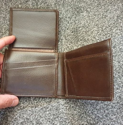 brown wallet