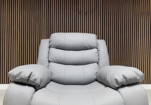 Roma recliner Sofa light Grey leather