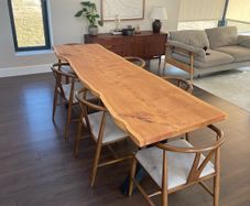 Solid Oak Live Edge Dining Table 2.5m