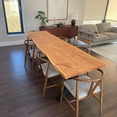 Solid Oak Live Edge Dining Table 2.5m
