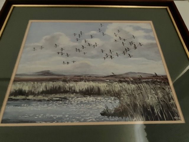 Painting - Hugh Monahan - "Widgeon Leaving the Lake, Mayo"