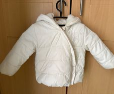 Padded jacket with hood - White