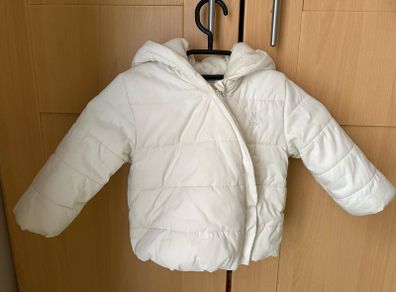 Padded jacket with hood - White