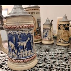 German beer steins