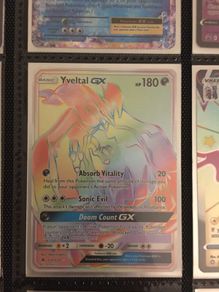 Rainbow rare  Yveltal pokemon card