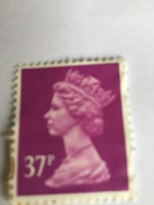 Old British Queen Elizabeth stamp