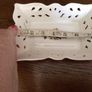Large Floral Pierced Ceramic soap dish /trinket dish Image 3