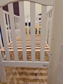white wooden cot bed baby elegance 120x60cm