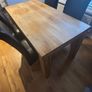 Solid oak table & chairs Image 3
