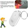 Keychain Locator, Voice Control Anti-lost Device Whistle Key Finder Keychain Tracer(White) Image 3