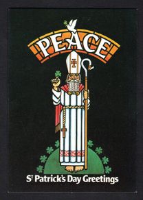 1984 Ireland Full set of six of An Post St. Patrick Day Postcard Mint