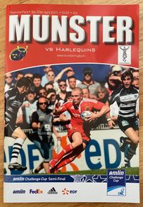 2011 Munster v Harlequins - Amlin Challenge Cup Semi-Final Programme