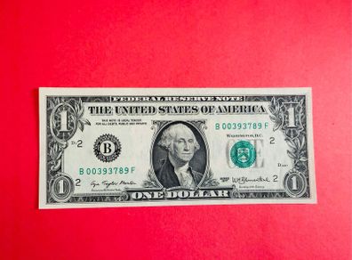 Usa  1 Dollar  1977  Letter  ( B2 ) NEW YORK  ( Uncirculated )