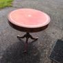 Vintage Round pedestal table Image 2