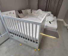IKEA White Stuva Cot with 2 Drawers 140x70 cm incl. Mattress