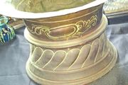 Antique chased Brass Jardiniere Planter with engraved details, Postage Available or Collection