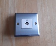 MK Coaxial RF TV Socket 1-Gang