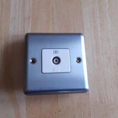 MK Coaxial RF TV Socket 1-Gang