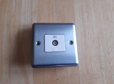 MK Coaxial RF TV Socket 1-Gang
