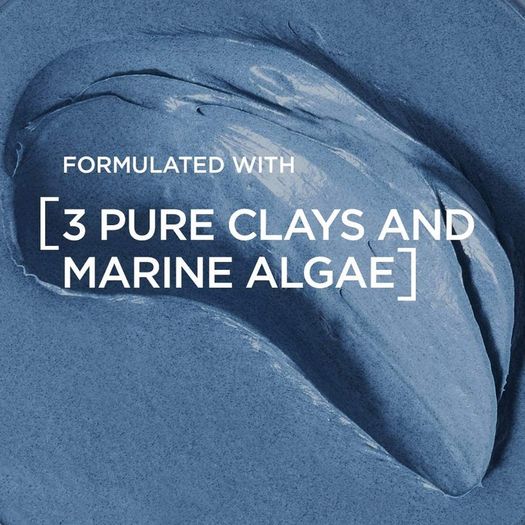 L'Oreal Pure Clay Blemish Rescue Blue Algae Face Mask 15 ml - New