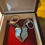 Vintage heart metal partner keyring Image 3