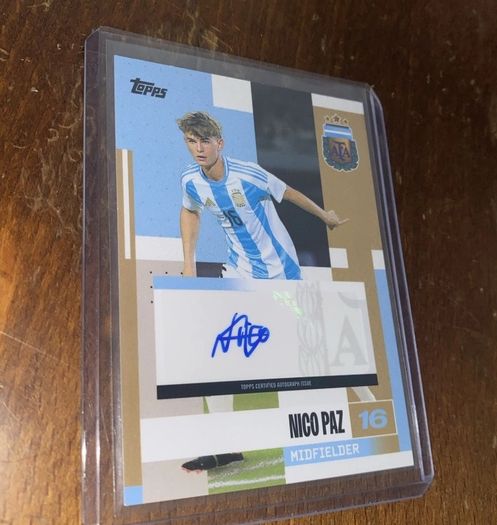 Nico Paz Topps Autograph