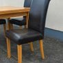 Oak Dining Table and 4 Chairs Image 8