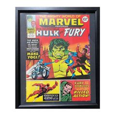 Original Marvel Comic Frammed