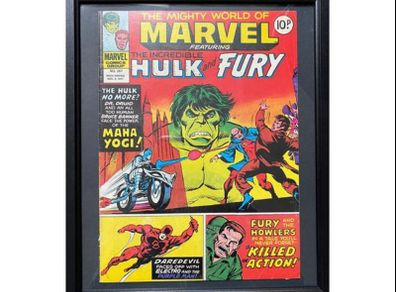 Original Marvel Comic Frammed