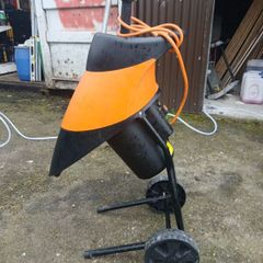 Tree branch shredder.