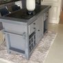 Wooden Grey Kitchen island Image 2