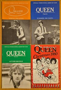 Queen Fan Club Magazines 1980 - Spring, Summer, Autumn & Christmas