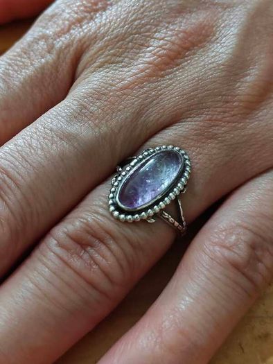 Sterling Silver Ring - Size L - Stamped for Silver (S61)