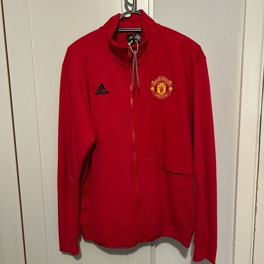 Red Adidas Manchester United Anthem Jacket