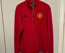 Red Adidas Manchester United Anthem Jacket