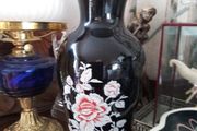 Vintage Large Painted Glass Vase