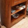 Rustic Solid Oak Bookcase Bureau Image 4