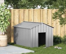 Dog House with Roof 113x153x101 cm Galvanised Steel