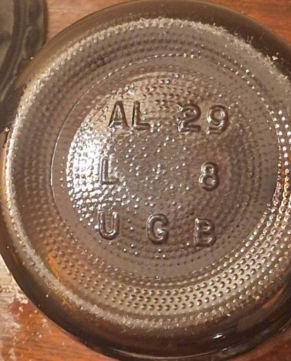 A Large Antique Scottish Amber Glass Demijohn 1920s UGB